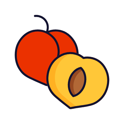 Apricot, Animated Icon, Lineal