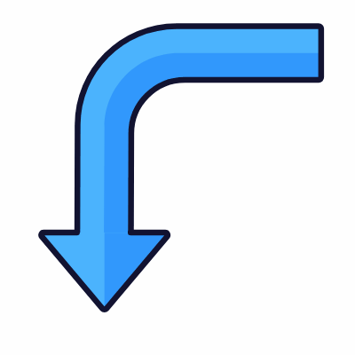 Turn, Animated Icon, Lineal