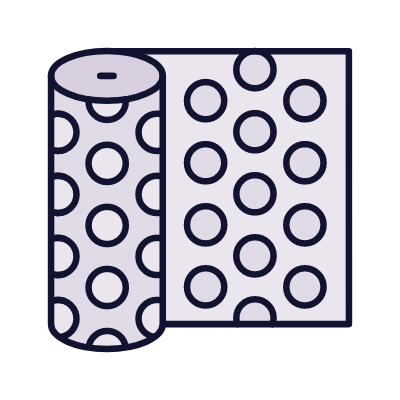 Bubble Wrap, Animated Icon, Lineal