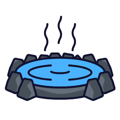 Onsen, Animated Icon, Lineal