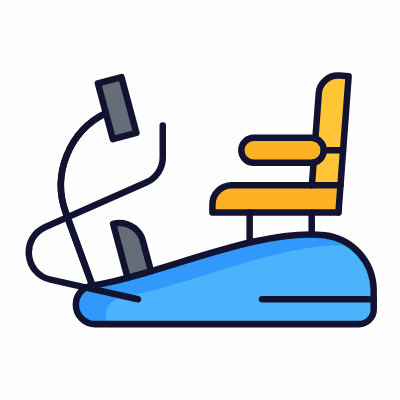Recumbent Trainer, Animated Icon, Lineal