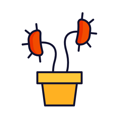 Venus Fly Trap, Animated Icon, Lineal