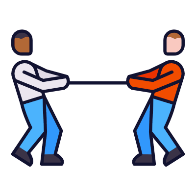 Tug Of War, Animated Icon, Lineal