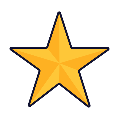 Star, Animated Icon, Lineal