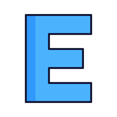 E, Animated Icon, Lineal