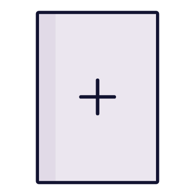 File Plus, Animated Icon, Lineal