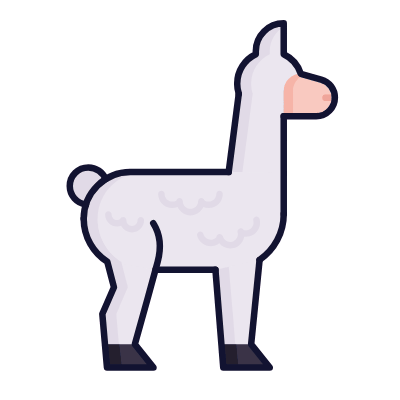 Alpaca, Animated Icon, Lineal