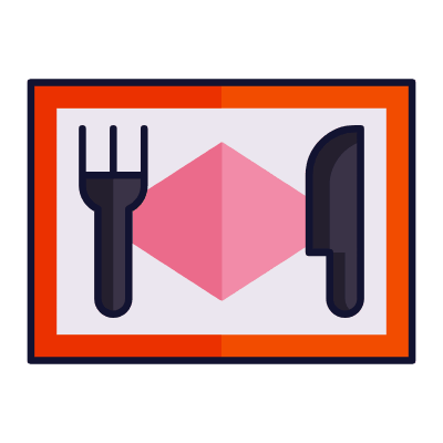 Place Mat, Animated Icon, Lineal