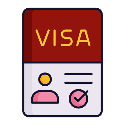 Travel VISA, Animated Icon, Lineal
