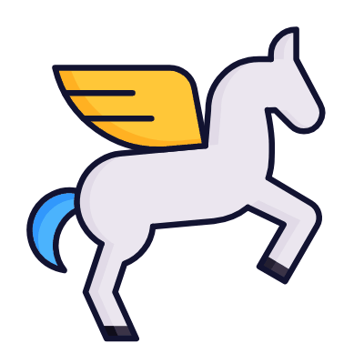 Pegasus, Animated Icon, Lineal