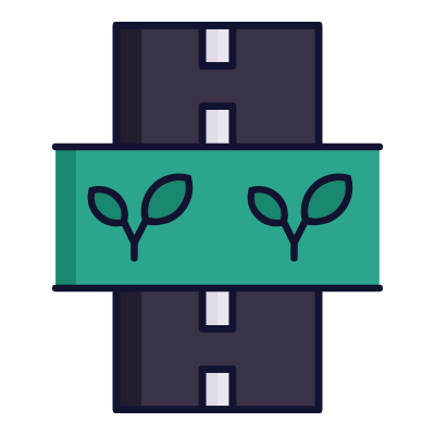 Green Highway, Animated Icon, Lineal