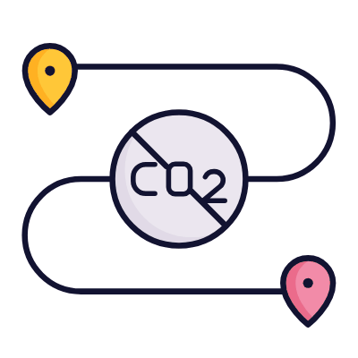 Decarbonised Logistics, Animated Icon, Lineal