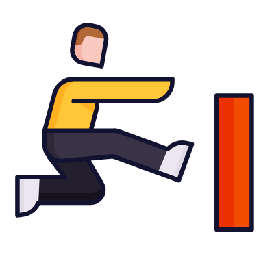 Parkour, Animated Icon, Lineal