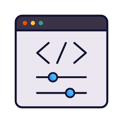 Browser No Code, Animated Icon, Lineal