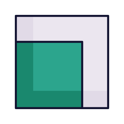 Squares Scale, Animated Icon, Lineal