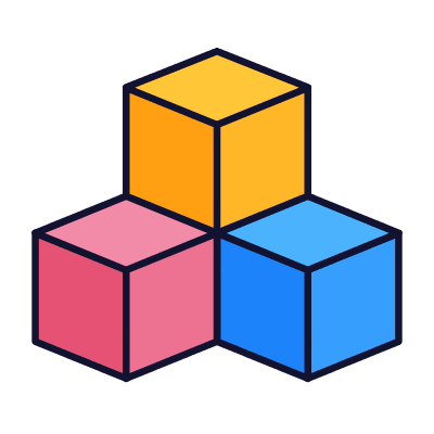 Cubes, Animated Icon, Lineal