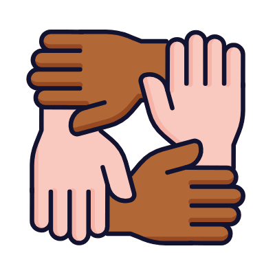 Teamwork, Animated Icon, Lineal
