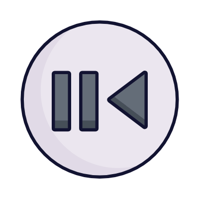 Pause Play Circle, Animated Icon, Lineal