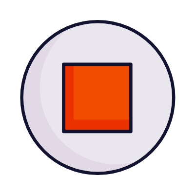 Stop Circle, Animated Icon, Lineal