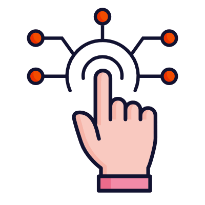 Hand Digital, Animated Icon, Lineal
