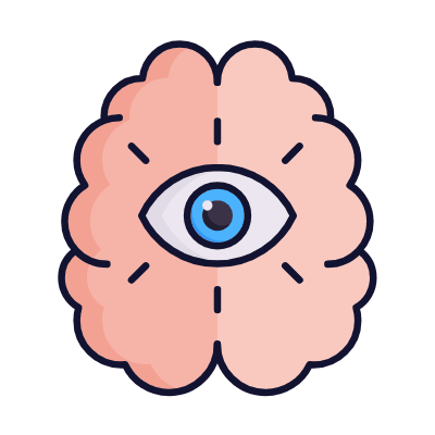 Brain Intuition, Animated Icon, Lineal