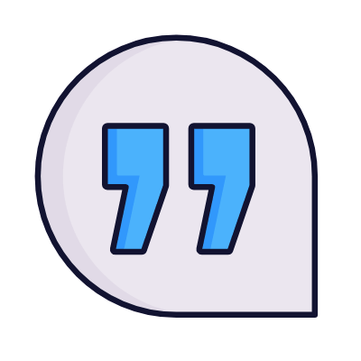 Chat Quote, Animated Icon, Lineal