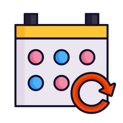 Calendar Subscription, Animated Icon, Lineal