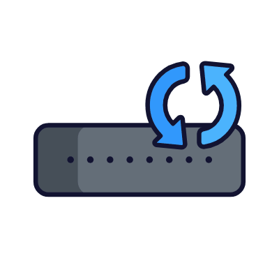 Rerfresh Password, Animated Icon, Lineal