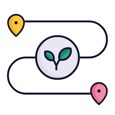 Green Corridors, Animated Icon, Lineal