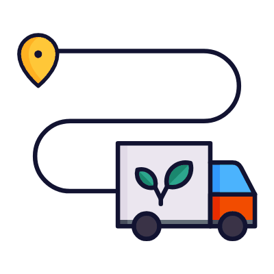 Green Shipping, Animated Icon, Lineal