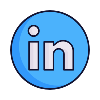 Linkedin, Animated Icon, Lineal