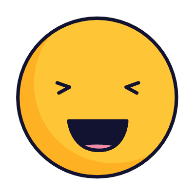 Laugh, Animated Icon, Lineal