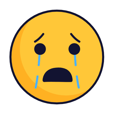 Crying, Animated Icon, Lineal