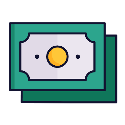Banknotes, Animated Icon, Lineal