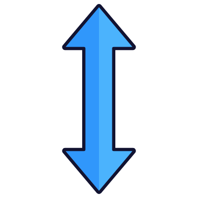 Expand Vertical, Animated Icon, Lineal