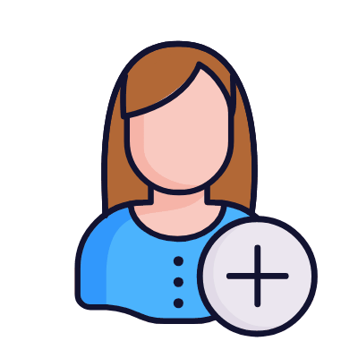 Woman Plus, Animated Icon, Lineal