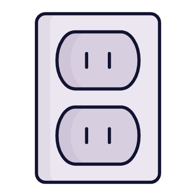 Outlet Double Type A, Animated Icon, Lineal