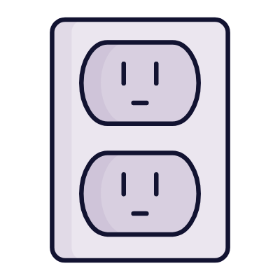 Outlet Double Type B, Animated Icon, Lineal