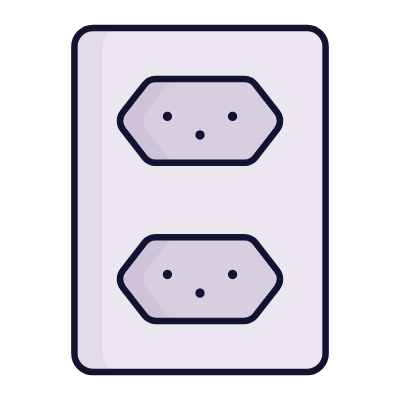 Outlet Double Type J, Animated Icon, Lineal