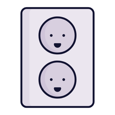 Outlet Double Type K, Animated Icon, Lineal