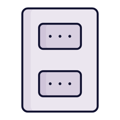 Outlet Double Type L, Animated Icon, Lineal