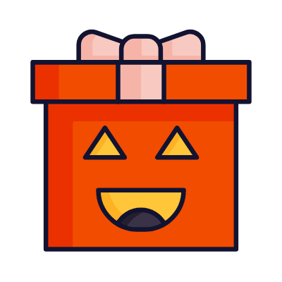Halloween Gift, Animated Icon, Lineal