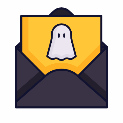 Halloween Envelope, Animated Icon, Lineal