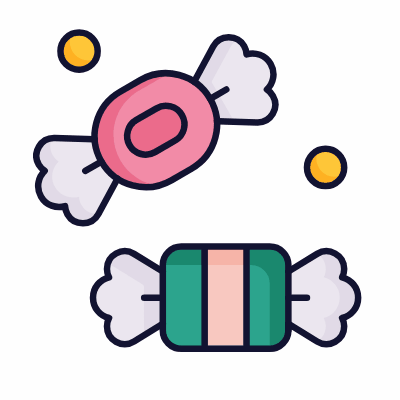 Candies, Animated Icon, Lineal
