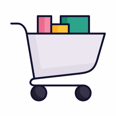 Cart Full, Animated Icon, Lineal