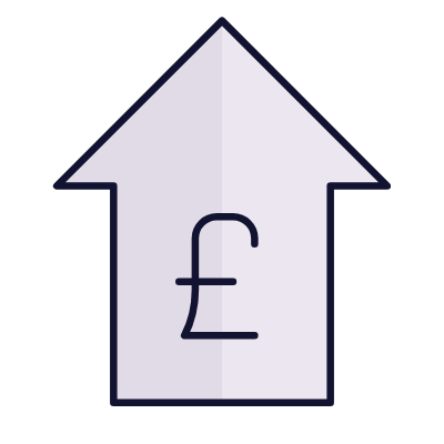 GBP Increase, Animated Icon, Lineal