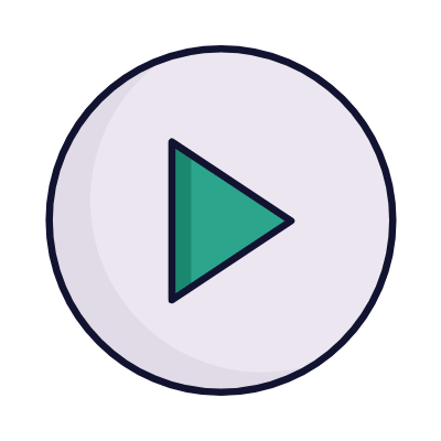 Play Circle, Animated Icon, Lineal