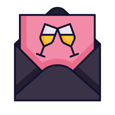 Party Invitation, Animated Icon, Lineal