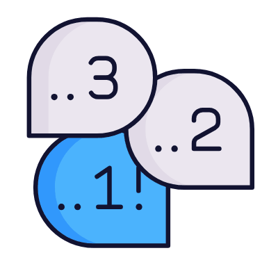 Counting Down, Animated Icon, Lineal