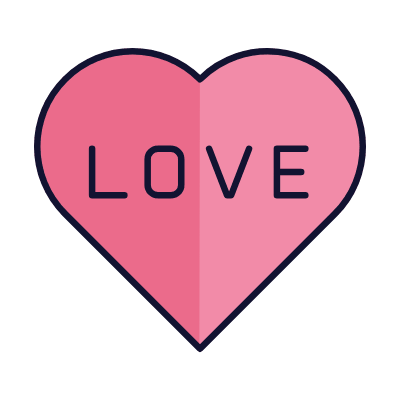 Heart Love, Animated Icon, Lineal
